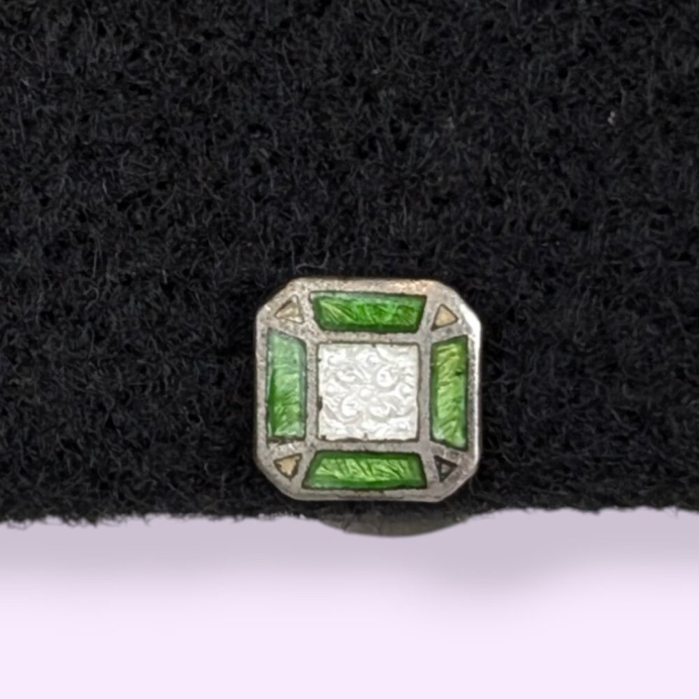 Antique Art Deco Dainty Enamel Tie Pin